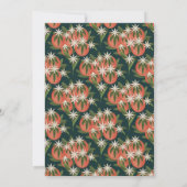 かわいいクレメンタイン| シトラス テーマのベビーシャワー 招待状 (裏面)