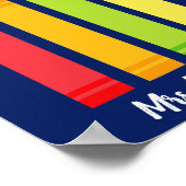 かわいいクレヨンカスタム小学校の教室 ポスター (角)