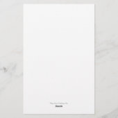 かわいいクロケー手描きマレット名門私立校風のボホシック 便箋 (裏面)