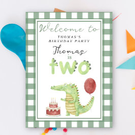 かわいいクロコダイル2nd誕生日パーティー ポスター