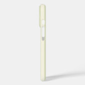 かわいいクロワッサンとサージグリーンのストライプの携帯ケース Case-Mate iPhoneケース (裏面 / 左)