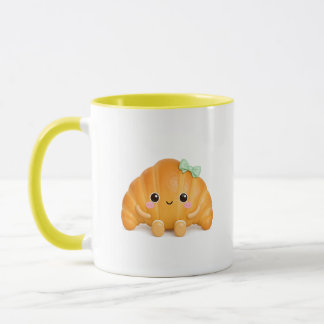かわいいクロワッサンのマグカップ マグカップ