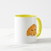 かわいいクロワッサンのマグカップ マグカップ (正面右)