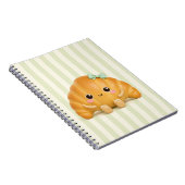 かわいいクロワッサンスパイラルノート ノートブック (右側)