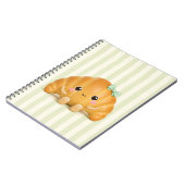 かわいいクロワッサンスパイラルノート ノートブック (左側)