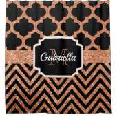 かわいいクローバー シャワーカーテン (正面)