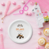 かわいいクワッドバイク ペーパープレート (パーティー)