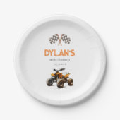 かわいいクワッドバイク ペーパープレート (正面)