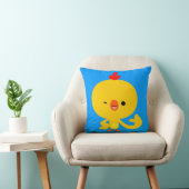 かわいいクールなキャラクターのニワトリの枕 クッション (椅子)
