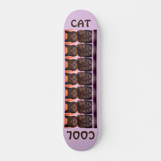 かわいいクールキャット スケートボード (正面)