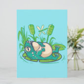 かわいいクールピースカエルのプレゼント | Frog誕生日 (スタンド正面)