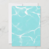 かわいいクールプール船パイレーツ誕生日招待状 招待状 (裏面)