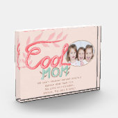 かわいいクールママ ハンドレタリング 母の日 フォトブロック (左)