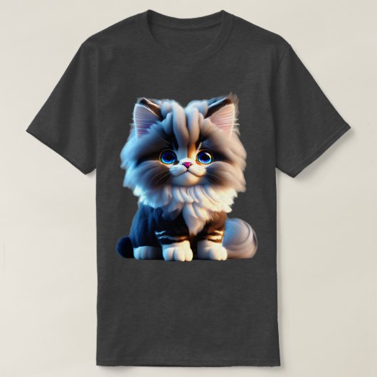 かわいいクール猫と子猫たち35 Tシャツ (デザイン正面)