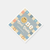 かわいいクール1男の子1歳の誕生日 スタンダードカクテルナプキン (角)