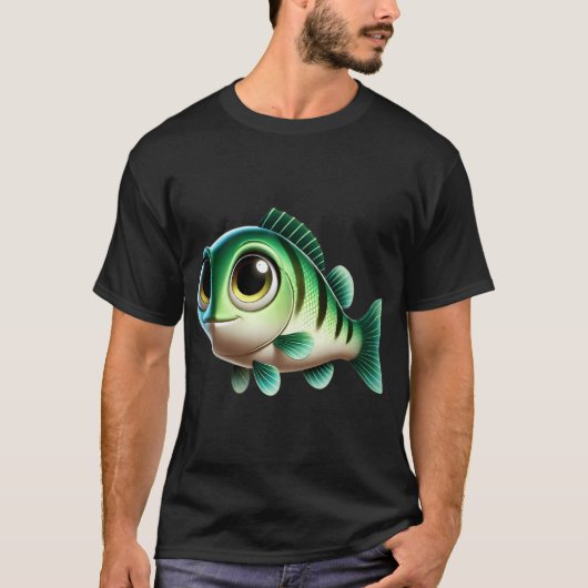 かわいいグアダルーペバスフィッシュ Tシャツ (正面)