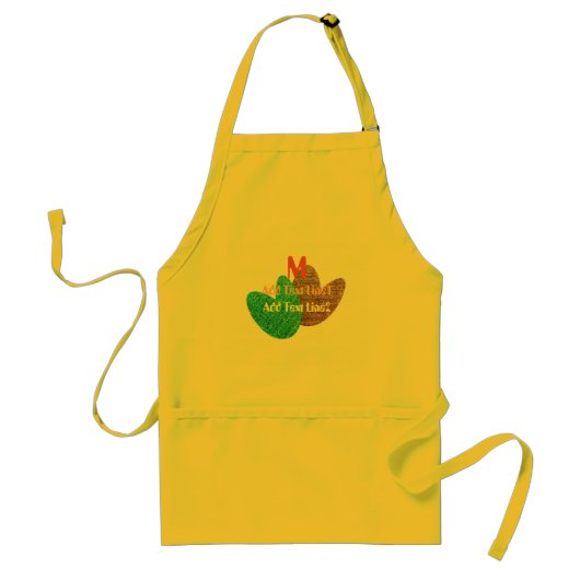 かわいいグッドビーブススウィートハート追加文字エプロン スタンダードエプロン (正面)