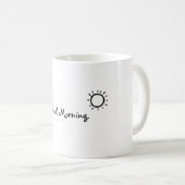 かわいいグッドモーニングコーヒーマグ コーヒーマグカップ (正面右)