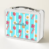 かわいいグッドモーニングデリシャス朝食 メタルランチボックス (裏面)