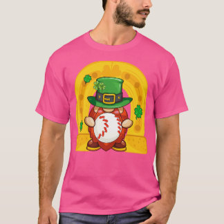 かわいいグノーミーズ幸せSt patricks dayおもしろい野球 Tシャツ