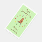 かわいいグラウンドホッグとチューリップの花カスタム咲き (コーナー)