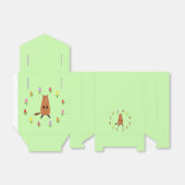 かわいいグラウンドホッグとチューリップの花 フェイバーボックス (折り畳みなし)