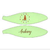 かわいいグラウンドホッグとチューリップ花名前をカスタムする ミニバスケットボール (パネル)