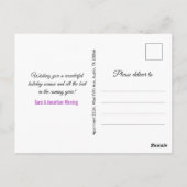 かわいいグラデーショングリーングリッタークリスマス新年 ポストカード (裏面)