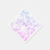 かわいいグラデーション大理石 スタンダードカクテルナプキン (角)
