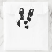 かわいいグラフィックボストンテリアパピー ラウンドシール (バッグ)