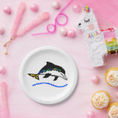 かわいいグラフィック – DOLPHIN -自然-パーティー- ペーパープレート (パーティー)