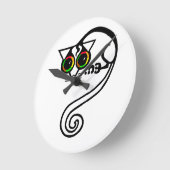 かわいいグラフィック – Leadbeater' POSSUM – オーストラリア ラウンド壁時計 (傾斜)