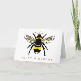 かわいいグラフィックBEE – 野生動物 – 自然 カード