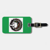 かわいいグラフィックECHIDNA – オーストラリアの野生生物グリーン ラゲッジタグ (正面横)