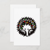 かわいいグラフィックECHIDNA – 野生生物 – 保護 –  サンキューカード (正面/裏面)