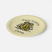 かわいいグラフィックFROG -パーティー動物 – 野生動物 ペーパープレート (アングル)