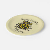 かわいいグラフィックFROG -パーティー動物 – 野生動物 ペーパープレート (アングル)