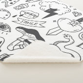 かわいいグラフィティ:ドードルアートセット。 シェルパブランケット (3/4)