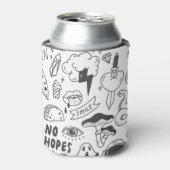 かわいいグラフィティ:ドードルアートセット。 缶クーラー (缶正面)