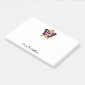 かわいいグランジヴィンテージ蝶とハート名を追加 ポストイット (アングル)