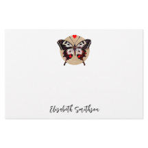 かわいいグランジヴィンテージ蝶とハート名を追加