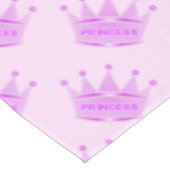 かわいいグリッターのピンクの女の赤ちゃんの皇太子妃のカスタム テーブルクロス (アングル)