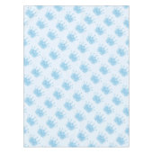 かわいいグリッターの空色の皇太子カスタム テーブルクロス (正面)