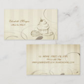 かわいいグリッターカップケーキウィスクベーカリー 名刺 (正面/裏面)