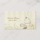 かわいいグリッターカップケーキウィスクベーカリー 名刺 (正面)
