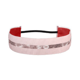 かわいいグリッターピンクの運動用ヘッドバンド アスレチックヘッドバンド