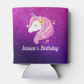 かわいいグリッターユニコーン 缶クーラー (裏面)