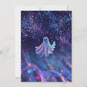 かわいいグリッター小さなブーはほとんどデューベイビーシャワー 招待状 (裏面)