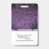 かわいいグリッター プロフェッショナルCNA看護師 写真 名前 バッジ (裏面)