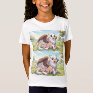 かわいいグリフィンキッズTシャツ – リトルミードウガーディアン Tシャツ